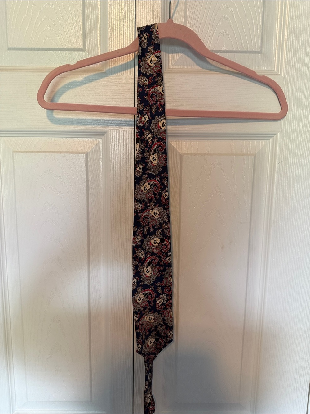 Vintage Mickey Mouse men’s tie paisley pattern